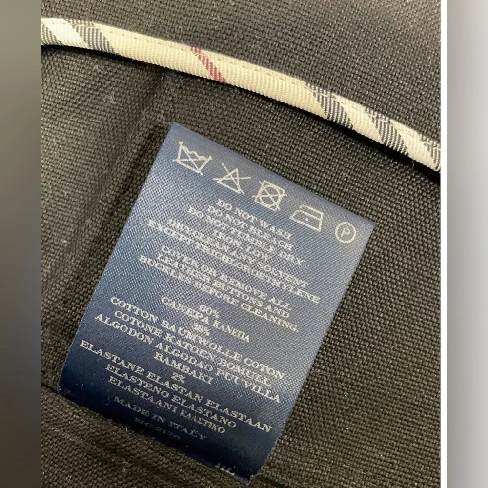 Burberry London Black Silk Cotton Weave Jacket • 4 - Picture 15 of 15